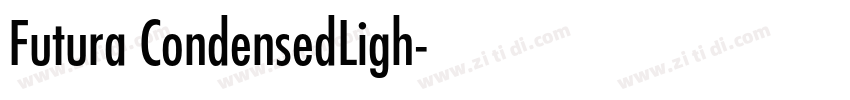 Futura CondensedLigh字体转换